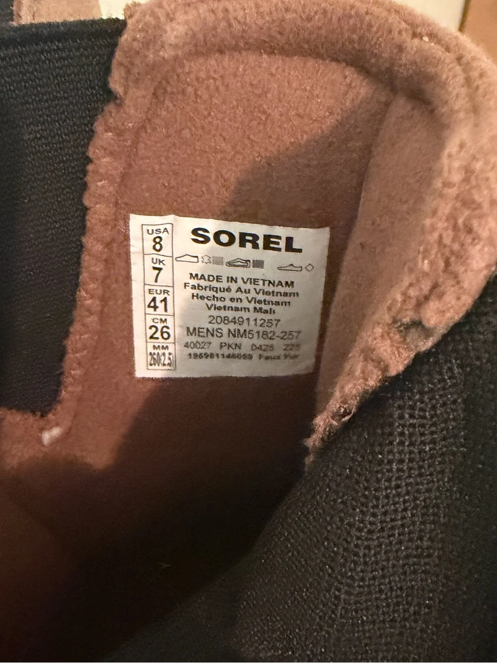 Sorel Brown and Black Insulated Chelsea Waterproof Boots
